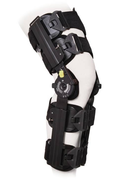 Ортез на коленный сустав TTOMAN KS-T03 с телескопическими шинами