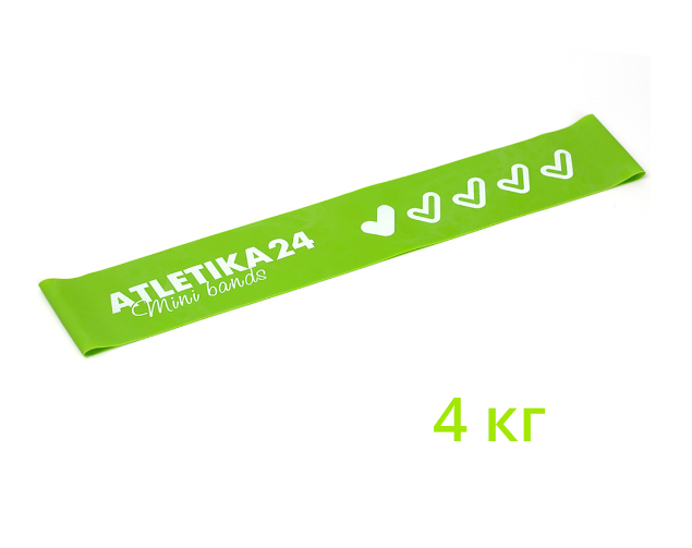 Петля зеленая Mini Bands Atletika24 (4 кг)
