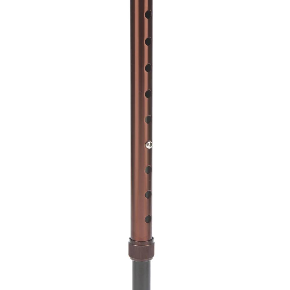 FS947 Трость 4-хопорная с пластиковой ручкой, коричневый