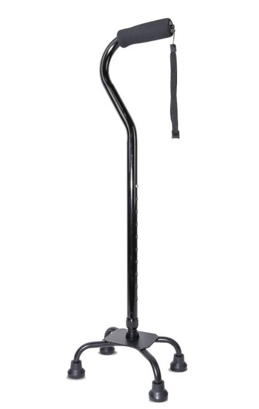 Трость на 4-х опорах Amrus AMCQ21, с мягкой рукояткой