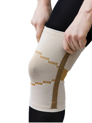 Бандаж на коленный сустав TTOMAN KS-E02 эластичный с ребрами жесткости