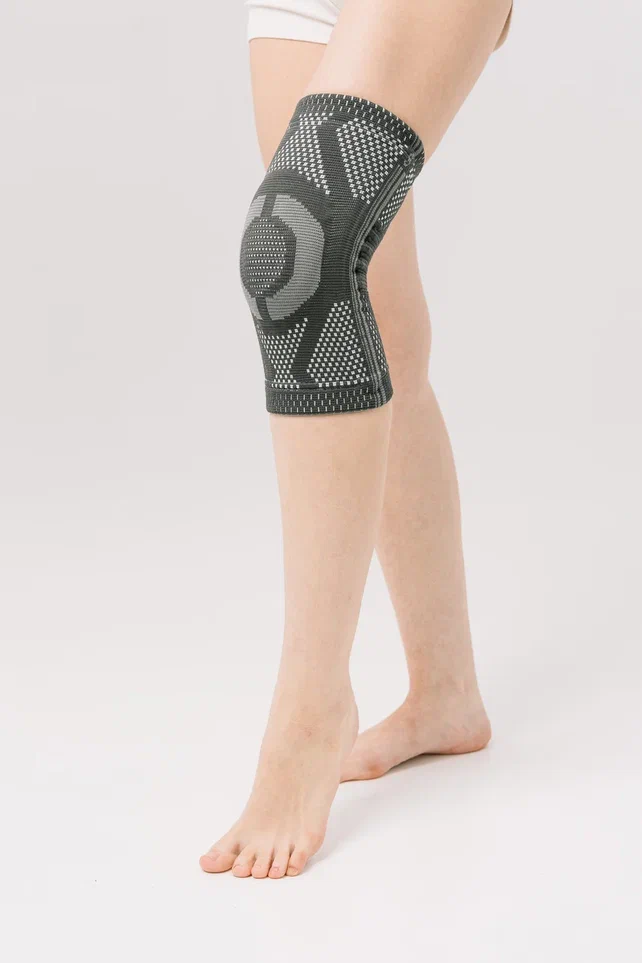 Бандаж коленный ORLIKE KERS03 с ребрами жесткости, с силиконовым кольцом