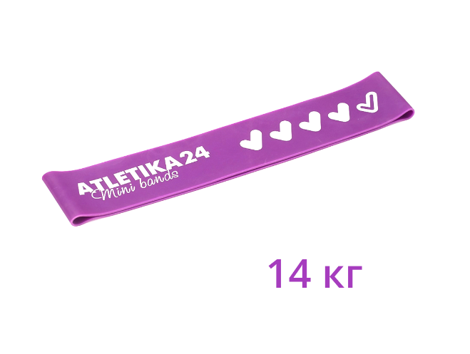 Петля фиолетовая Mini Bands Atletika24 (14 кг)