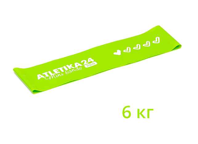 Зеленая петля Mini Bands PRO (6 кг) 30*7,5 см